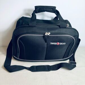 Swiss Gear Black Tote Bag Overnight Weekend Carry On Bag 16x11x7